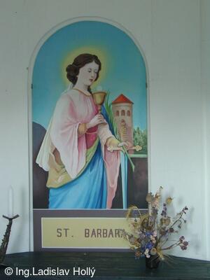 Střítež nad Ludinou, kaplička sv. Barbory