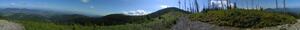 Lysá Hora, panoramatický snímek, 4.7.2004