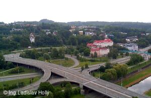 Nová radnice - pohled z vyhlídkové věže, Ostrava