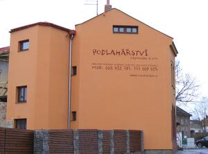 Nátěr fasády a zhotovení nápisu